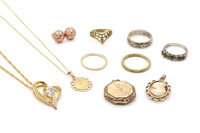 Lot 324 - A collection of gold jewellery