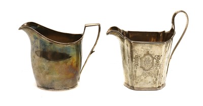 Lot 29 - A George III silver cream jug