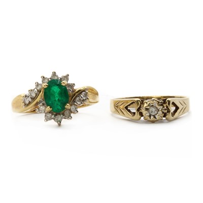 Lot 208 - Two gold rings