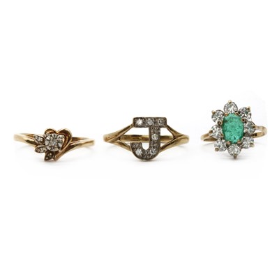 Lot 216 - Three gold rings