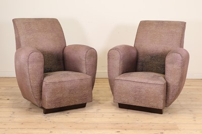 Lot 246 - A pair of Art Deco armchairs