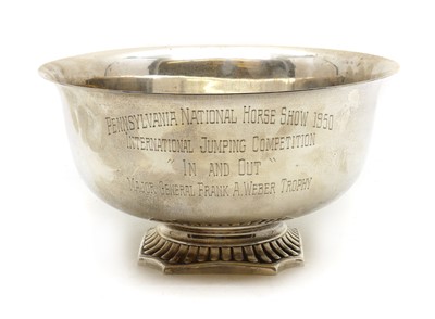 Lot 38 - An American silver presentation bowl