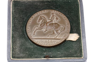 Lot 59 - A 1956 Stockholm Equestrian Olympic bronze medal