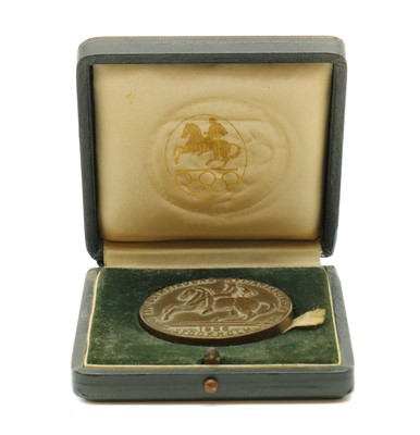 Lot 59 - A 1956 Stockholm Equestrian Olympic bronze medal