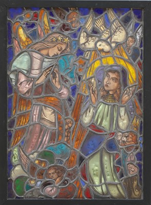 Lot 63 - A Flemish stained glass panel