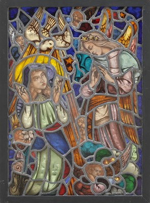 Lot 63 - A Flemish stained glass panel