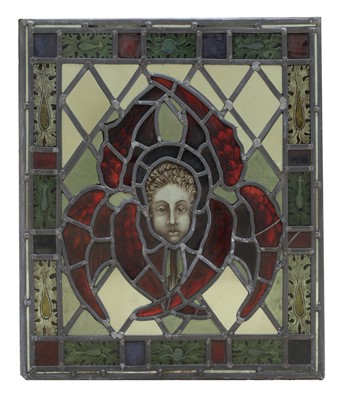 Lot 306 - A stained glass panel