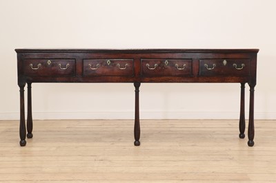 Lot 170 - A George III oak dresser base