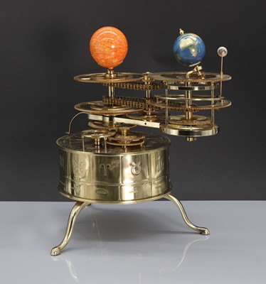 Lot 342 - A brass planetarium