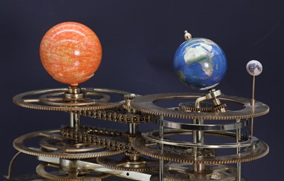 Lot 342 - A brass planetarium