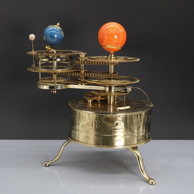 Lot 342 - A brass planetarium