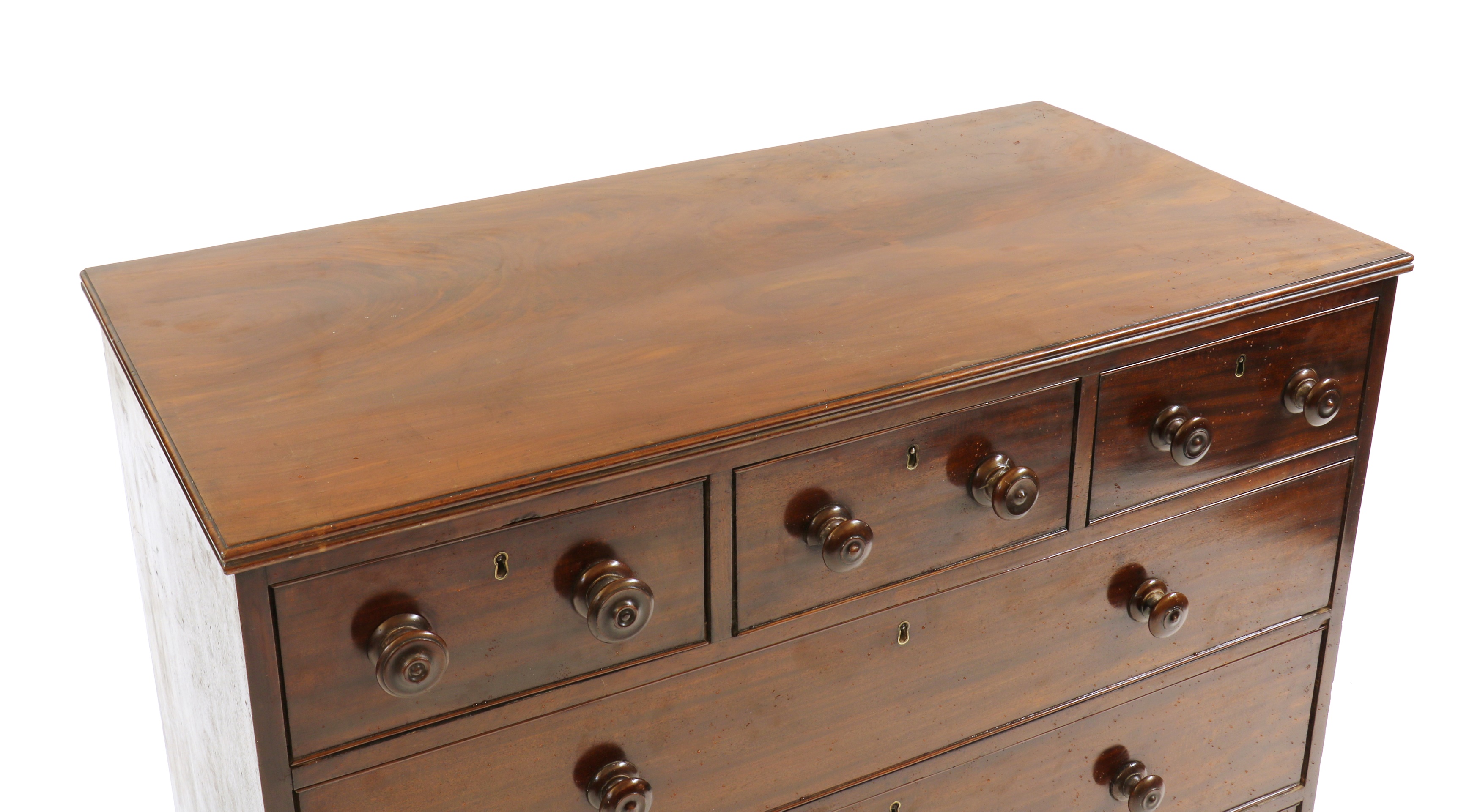Lot 440 An Irish mahogany chest of drawers
