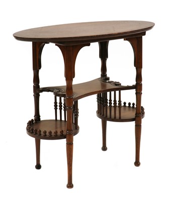 Lot 439 - An oak Arts & Crafts tea table