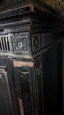 Lot 603 - A Lamb of Manchester ebonised side cabinet