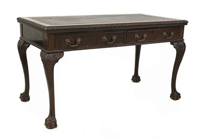 Lot 435 - A George III Chippendale style desk