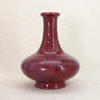 Lot 277 - A Chinese flambé-glazed vase