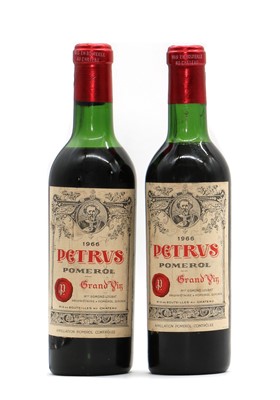 Lot 159 - Petrus, Pomerol, 1966 (2 half bottles)