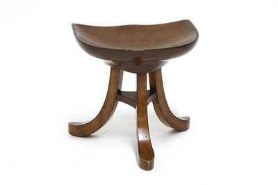 Lot 97 - A Liberty & Co. 'Thebes II' oak stool