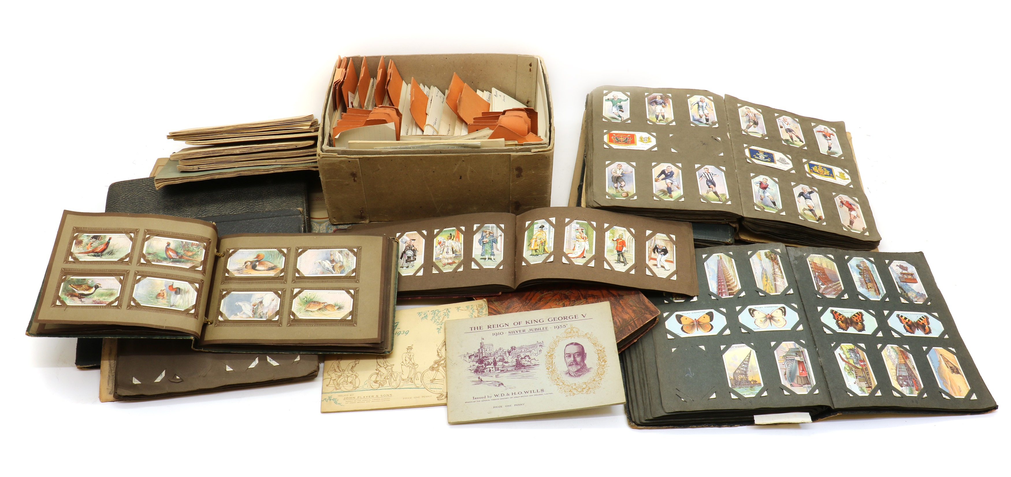 Lot 281 - A large collection of cigarette cards,