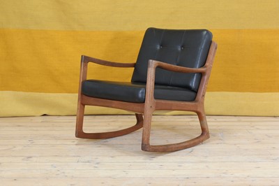 Lot 369 - A Danish 'Model FD110' teak rocking chair