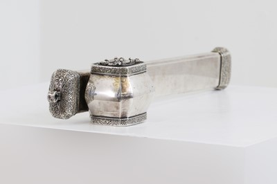 Lot 120 - An Ottoman silver pen-case