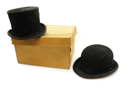 Lot 65A - A silk top hat by Lock & Co.