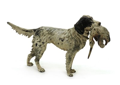 Lot 243 - A cold-painted gun dog