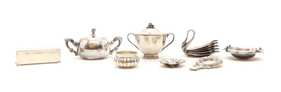Lot 47 - A collection of Spanish silver items