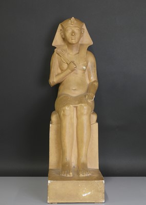 Lot 61 - A plaster cast of the pharaoh Akhenaten