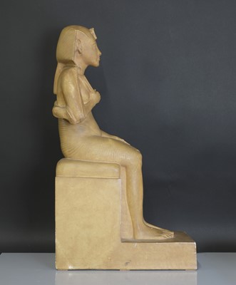 Lot 61 - A plaster cast of the pharaoh Akhenaten
