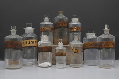 Lot 409 - Apothecary bottles
