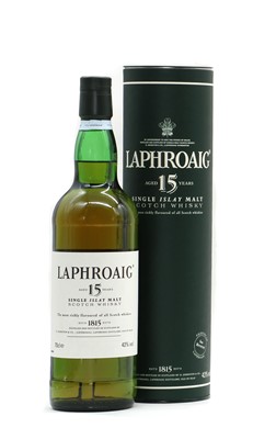 Lot 326 - Laphroaig, Single Islay Malt Scotch Whisky, aged 15 years, (1, presentation tube)