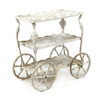 Lot 433 - A Victorian style lacquered garden trolley