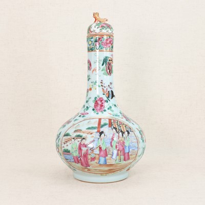Lot 295 - A Chinese Canton famille rose vase