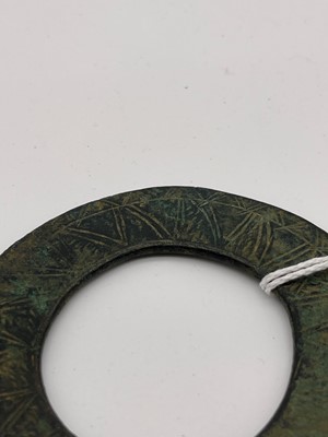 Lot 150 - A Celtic bronze brooch or cloak ring