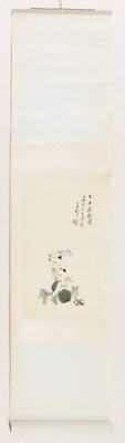 Lot 253 - A Chinese hanging scroll