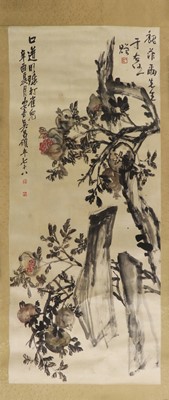 Lot 292 - A Chinese gouache painting