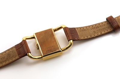 Lot 188 - A ladies’ gold Jaeger-LeCoultre for Türler mechanical strap watch
