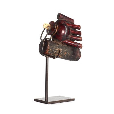 Lot 181 - A lacquered wooden pigeon whistle