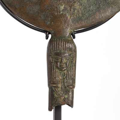 Lot 225 - An ancient Egyptian polychrome wooden ear