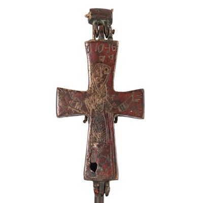 Lot 178 - A double-sided reliquary cross