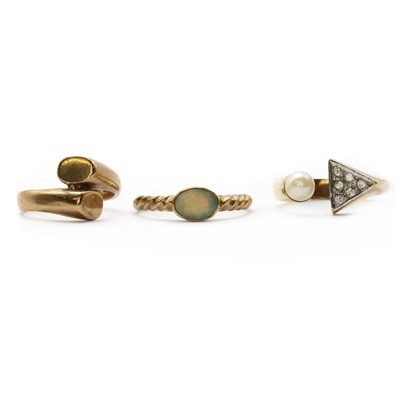 Lot 223 - Three gold rings