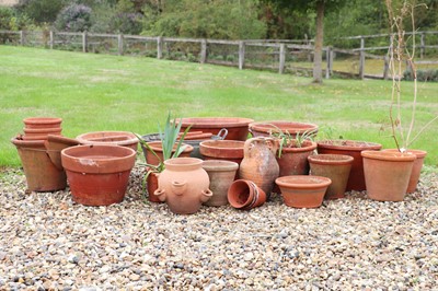 Lot 308 - A large group of terracotta wares