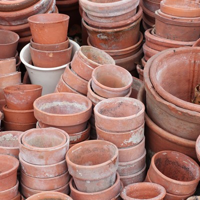 Lot 510 - A large quantity of terracotta flower pots