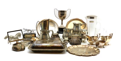 Lot 137 - A collection of silver-plated items