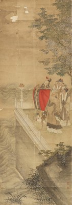 Lot 158 - A Chinese gouache painting