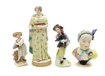 Lot 142 - A collection of four German porcelain figures