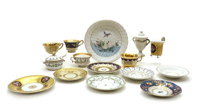 Lot 183 - A collection of Continental porcelain tableware