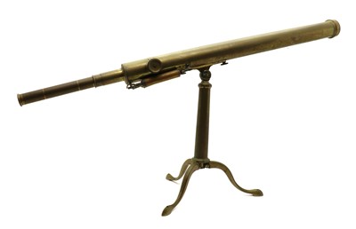 Lot 335 - A brass telescope