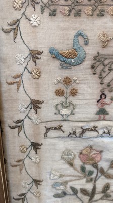 Lot 415 - A large early 19th century sampler